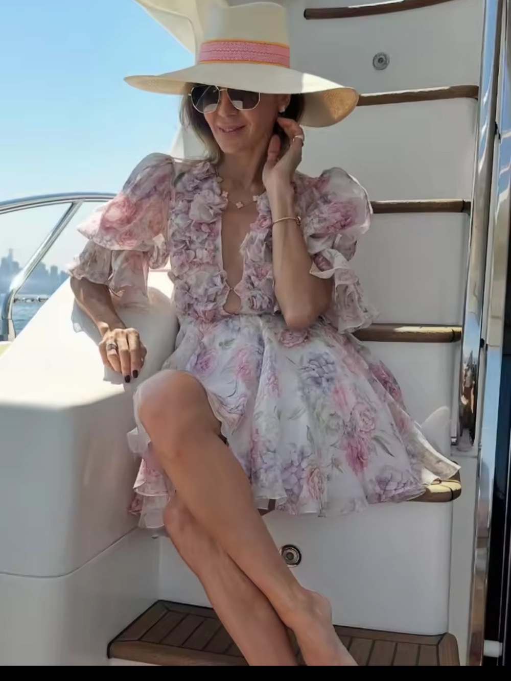 Floral Ruffle Dress - Picture 2 of 11